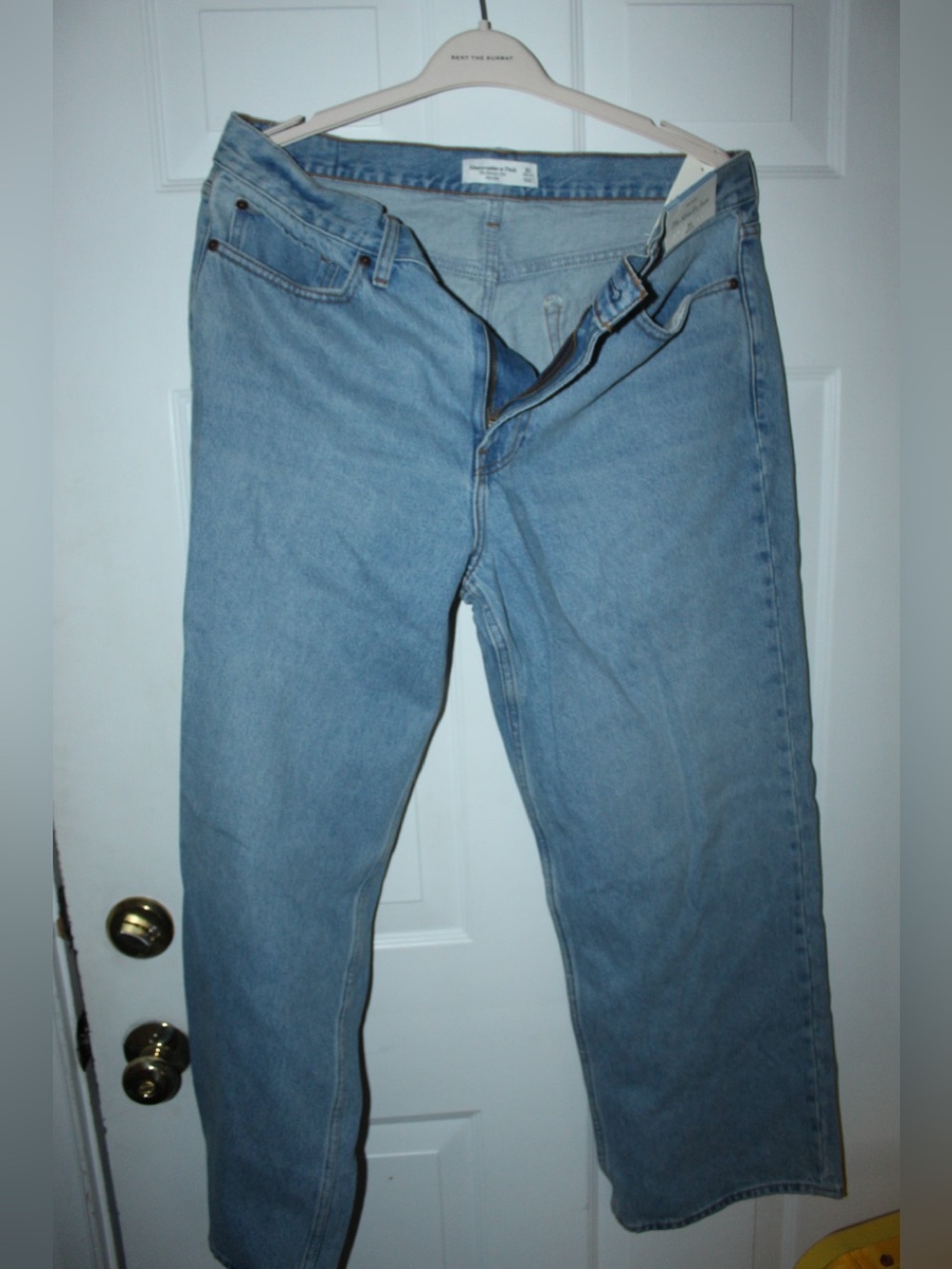 Abercrombie & Fitch Light Blue slouchy mid rise Jeans